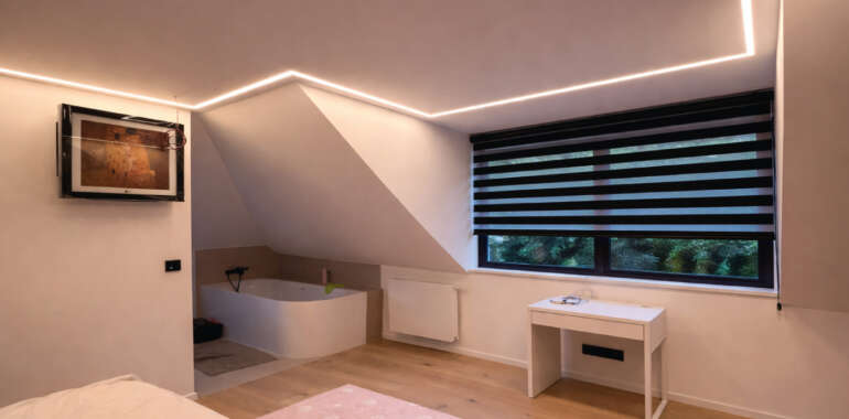 Salle de Bain – Store Jour/Nuit NOIR RAL9005